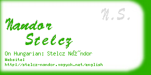 nandor stelcz business card